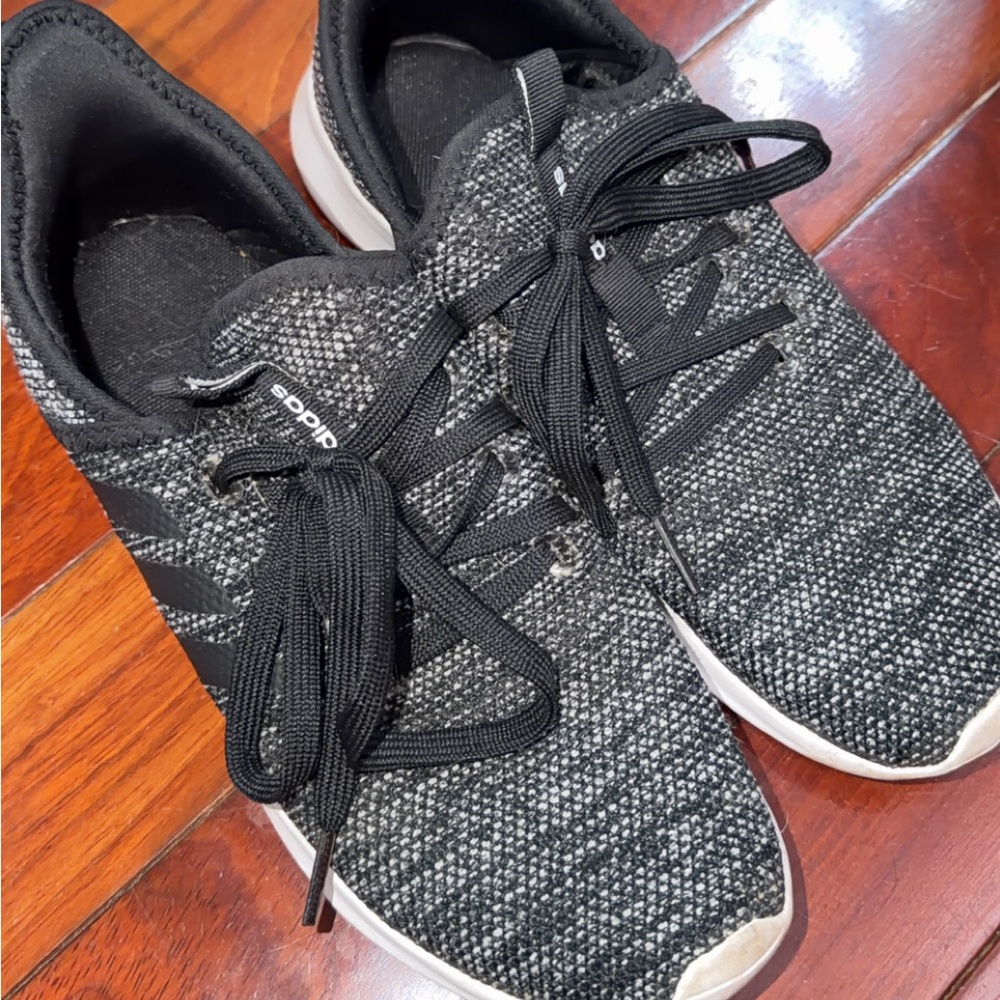 Heather Black/Gray Adidas Sneaker -Size 8